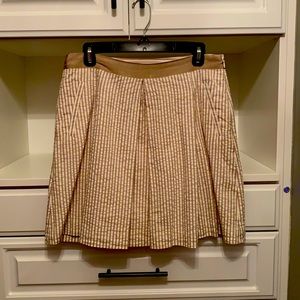 Banana Republic pleated seersucker skirt
